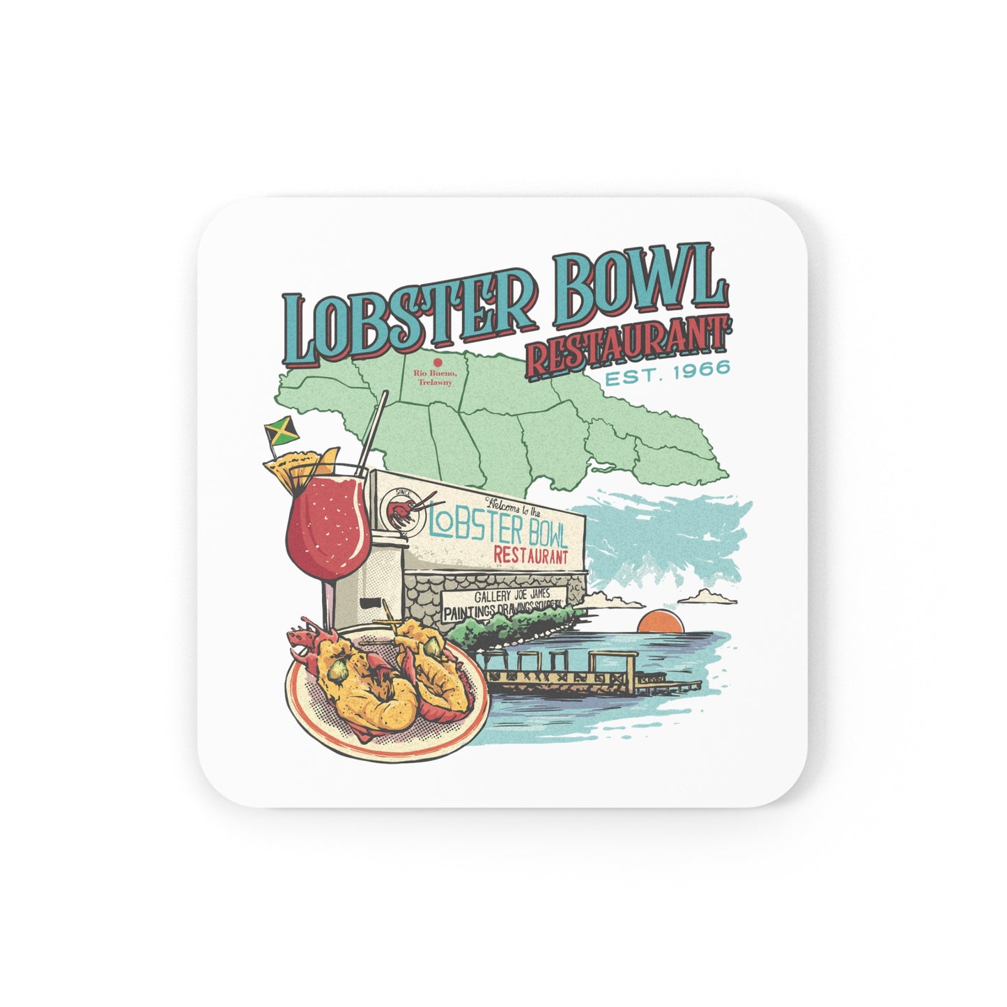 Lobster Bowl Drink Coaster